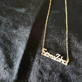 Collier prénom composé personnalisable en Or 18 carats