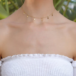 Collier Choker des étoiles 🌟 en or 18 carats