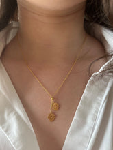 Collier Double Feuille en Or 18 carats