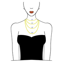 Collier pendentif à deux cœurs en Or 18 carats